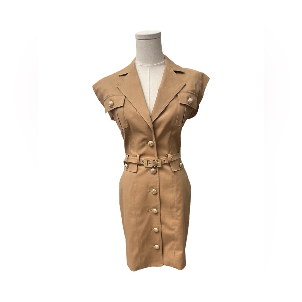 GENERATION LOVE Biel Dress Safari Military Style Taupe Size 2 NWOT $385 MSRP - Picture 8 of 14